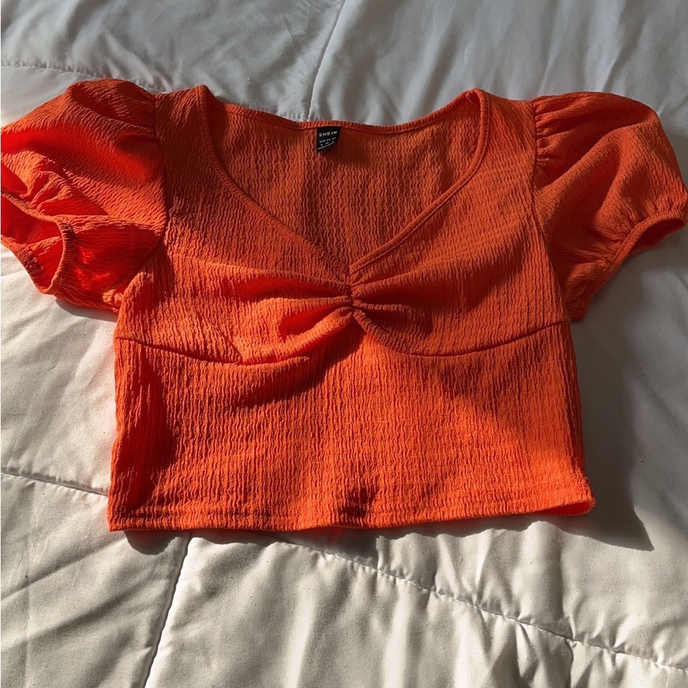 shein puff sleeve top
